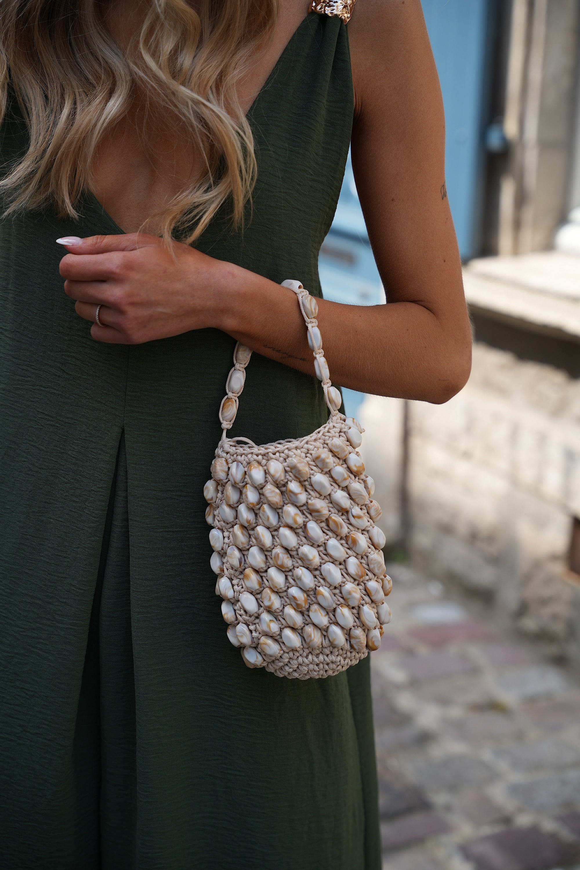 Sac Perlé Suzana - Beige
