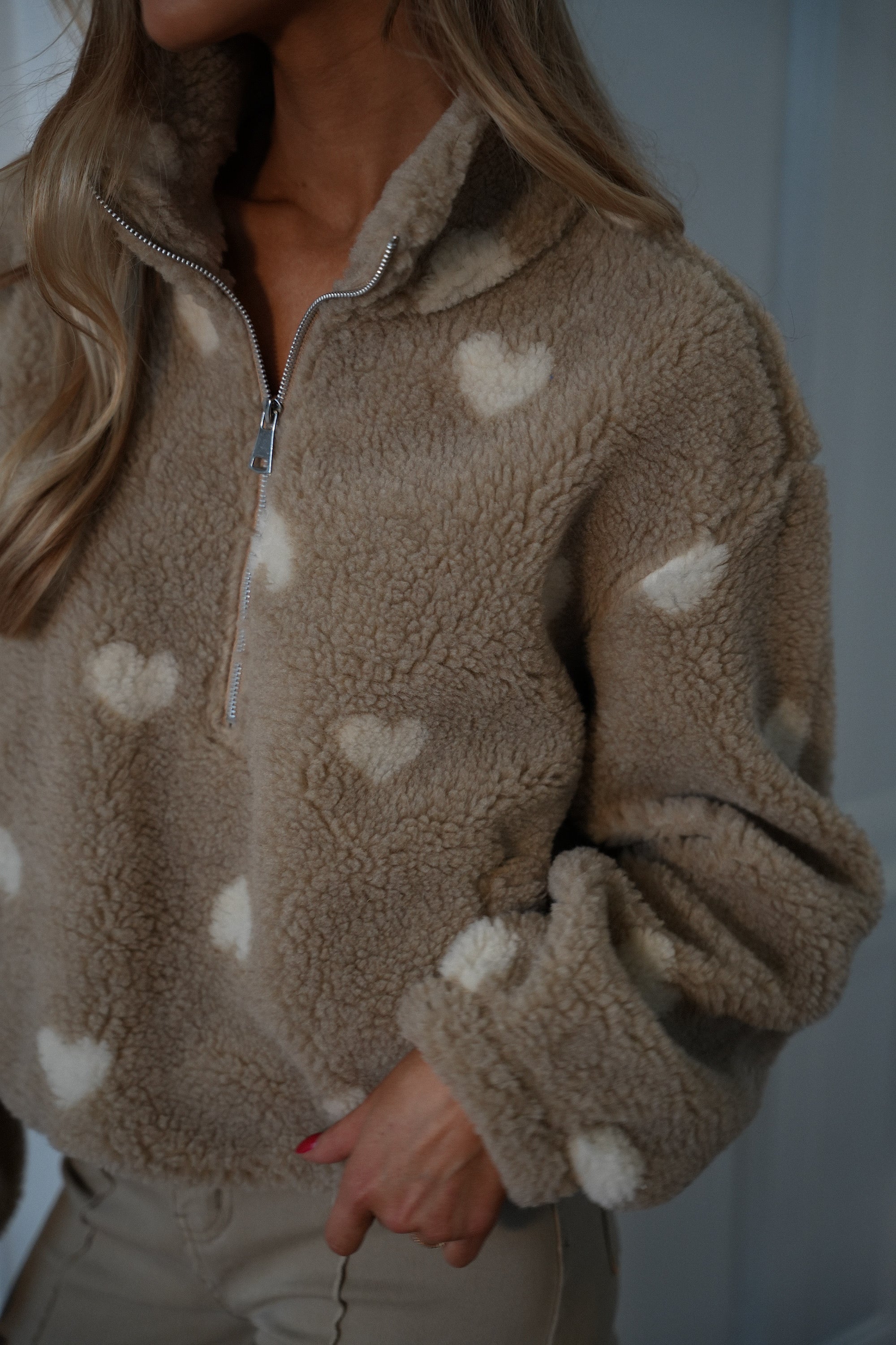 Valentin Fleece Sweatshirt - Beige