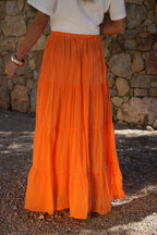 Jupe Longue Chloé - Orange