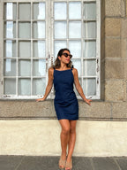 Robe Olga Bleue
