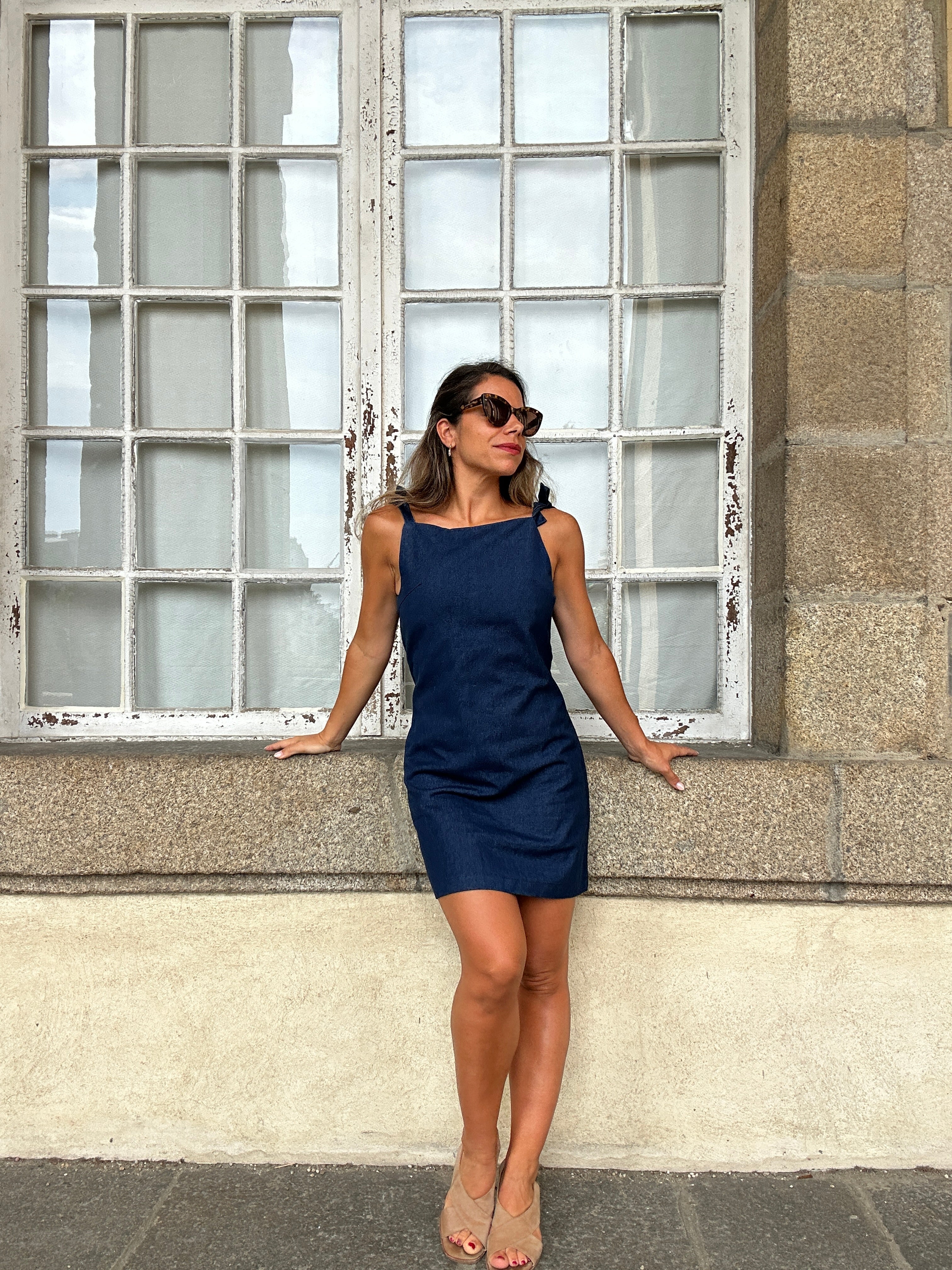 Robe Olga Bleue