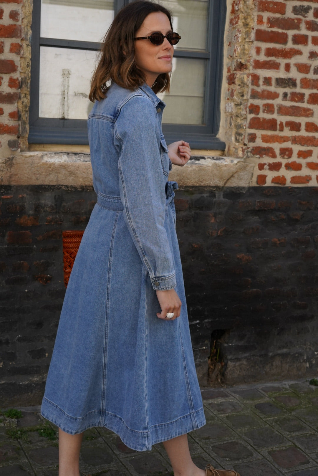 Rosalie Denim Maxi Dress