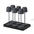 Kelly - Lampe De Table Sans Fil - Acier - Gris Anthracite