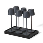 Kelly - Lampe De Table Sans Fil - Acier - Gris Anthracite