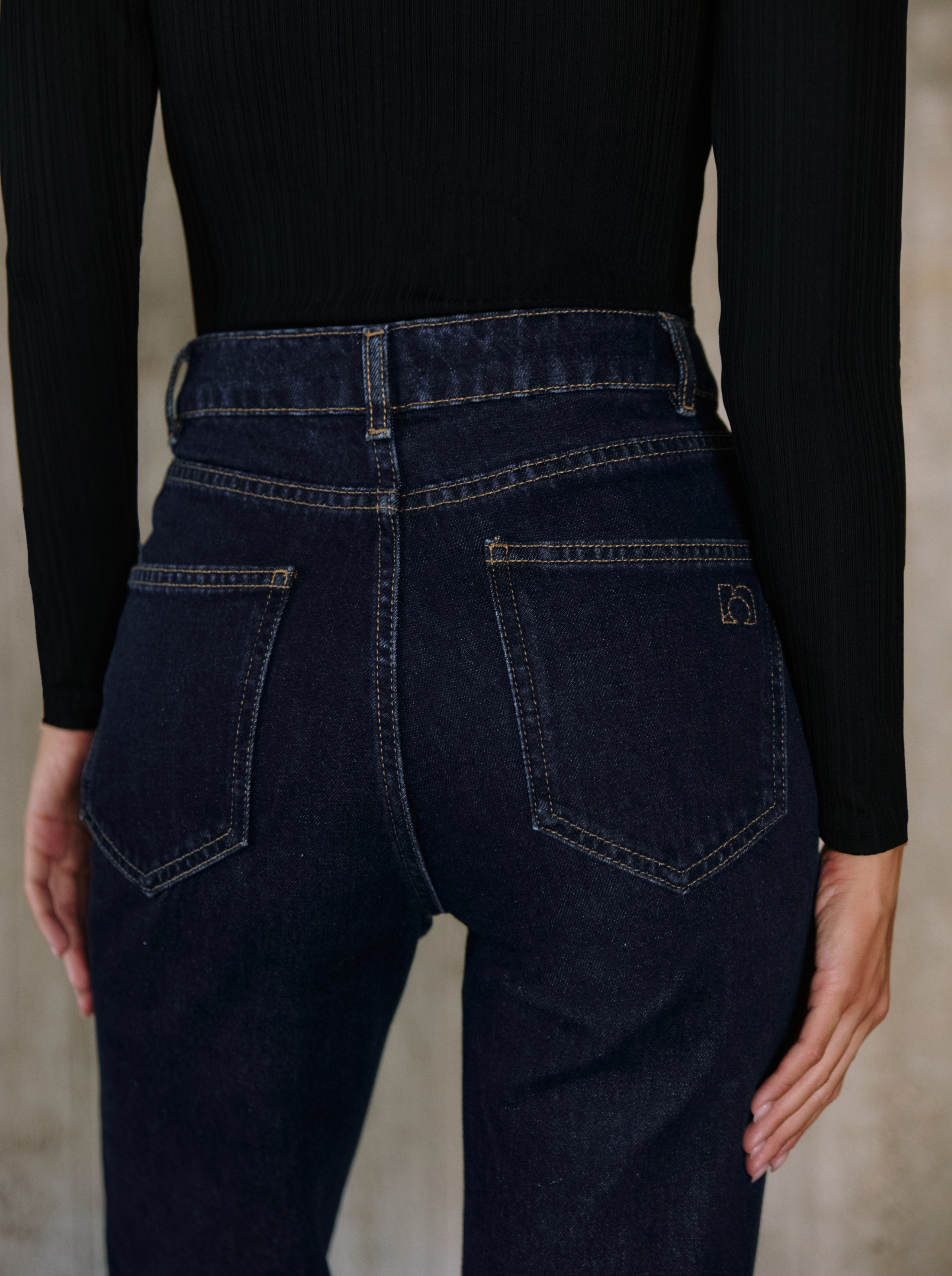 Jean Wide Leg Denim Raw