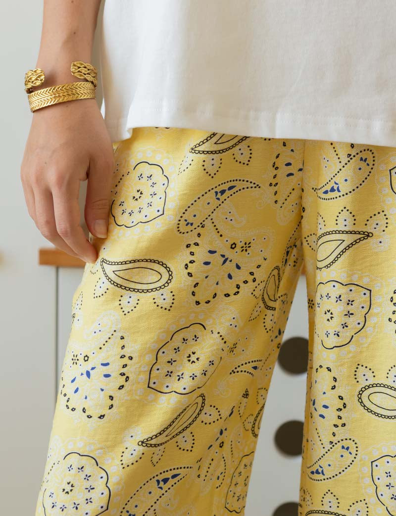 Gelbe Bandana-Hose Vasco