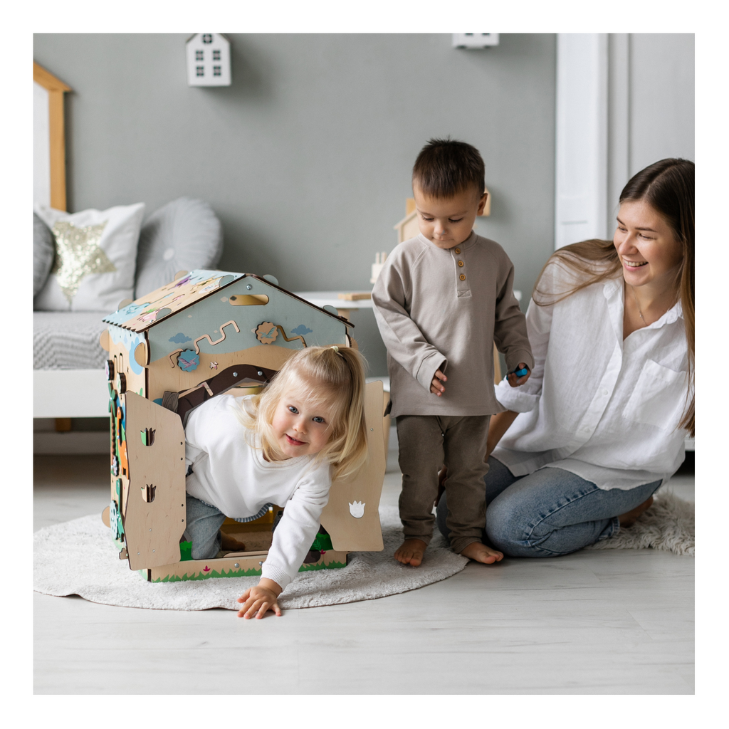 Busy Board Dino Educational Playhouse With Lighting