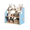 Étagère À Jouets – Bleu Clair & Rose