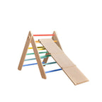 Pikler Triangle + Large Double-Sided Slide