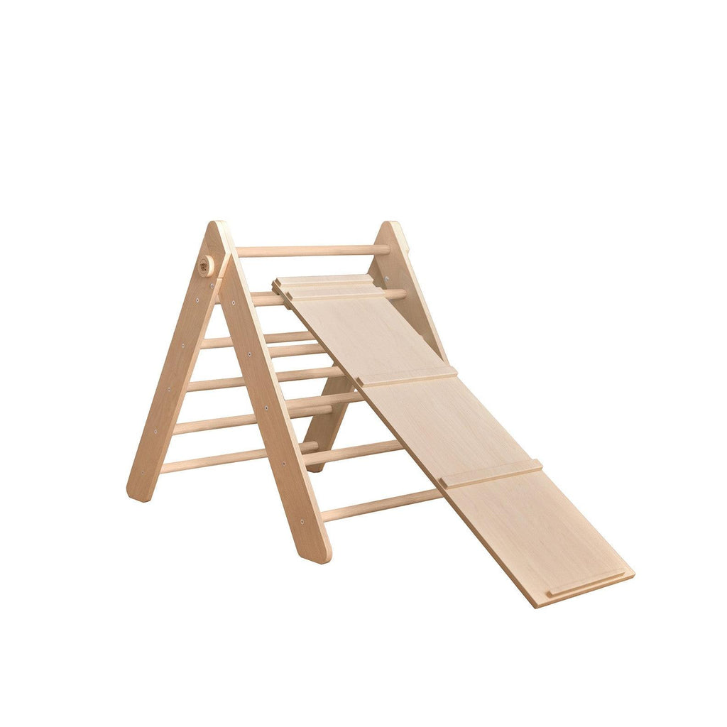 Pikler Triangle + Large Double-Sided Slide
