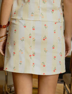 Gonna a Righe Gialle e Fiori Suki