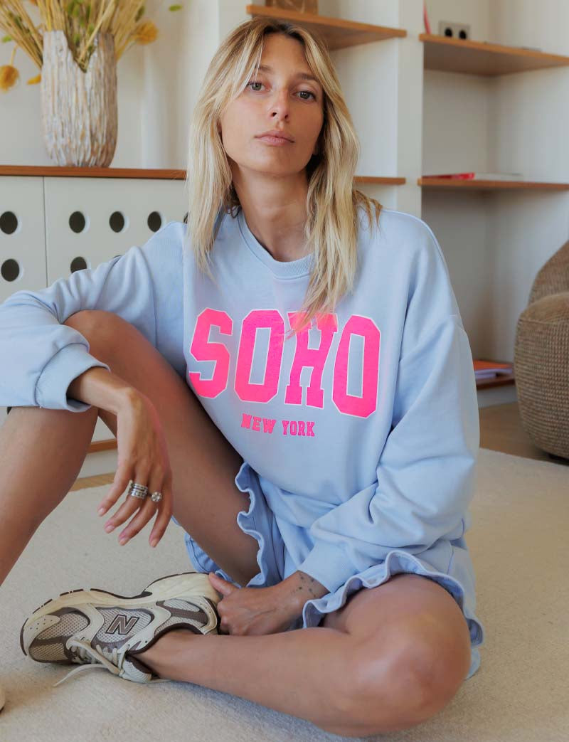 Sudadera Celeste Soho