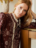Camicia Cioccolato Leona