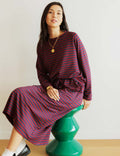 Navy & Bordeaux Nederdel Yago