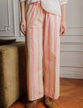 Pantalon À Rayures Rose & Jaune Niko