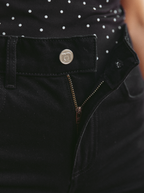 Black Stone Wide Leg Jeans