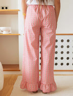 Pantalon Rose Fleuri Gasty