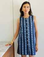 Blauwe jurk met hartjes Osma