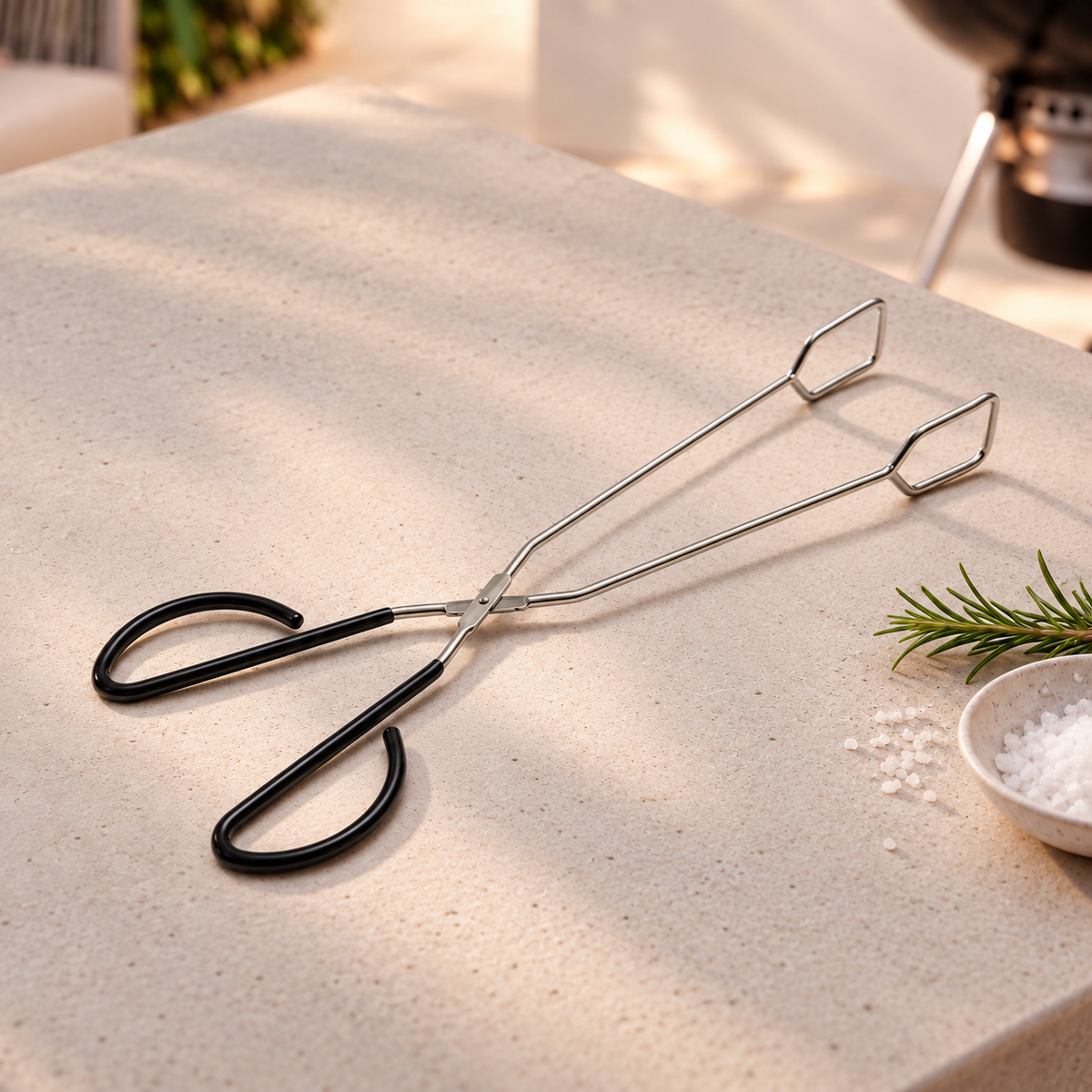 Art Culinaire - Szczypce Nożycowe Do Grilla - Grill 41 Cm - Stal Nierdzewna 430 - Srebrny