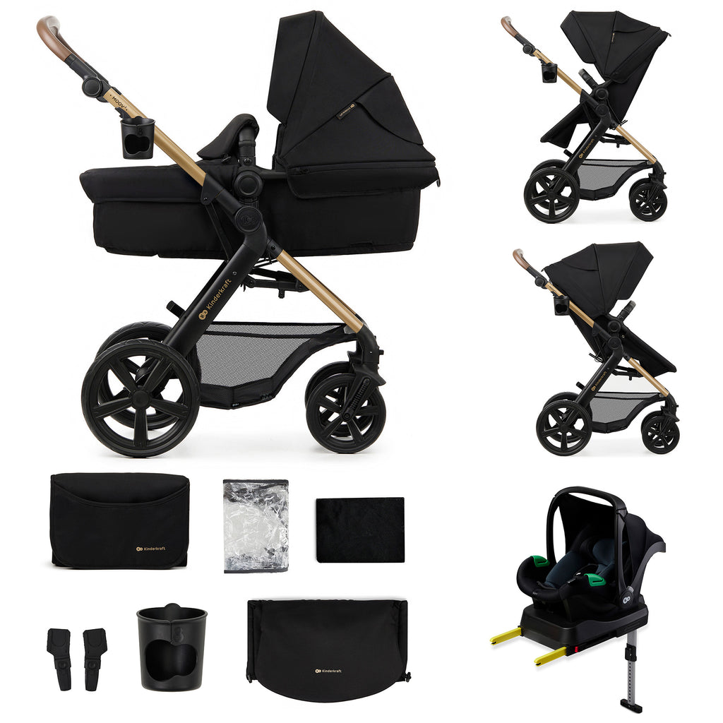 Passeggino multifunzionale 4 in 1 Moov 2 Nero
