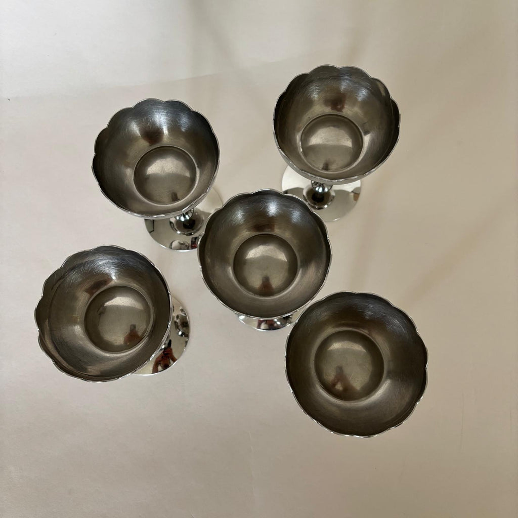 Set di 6 Ciotoline in Acciaio Inox