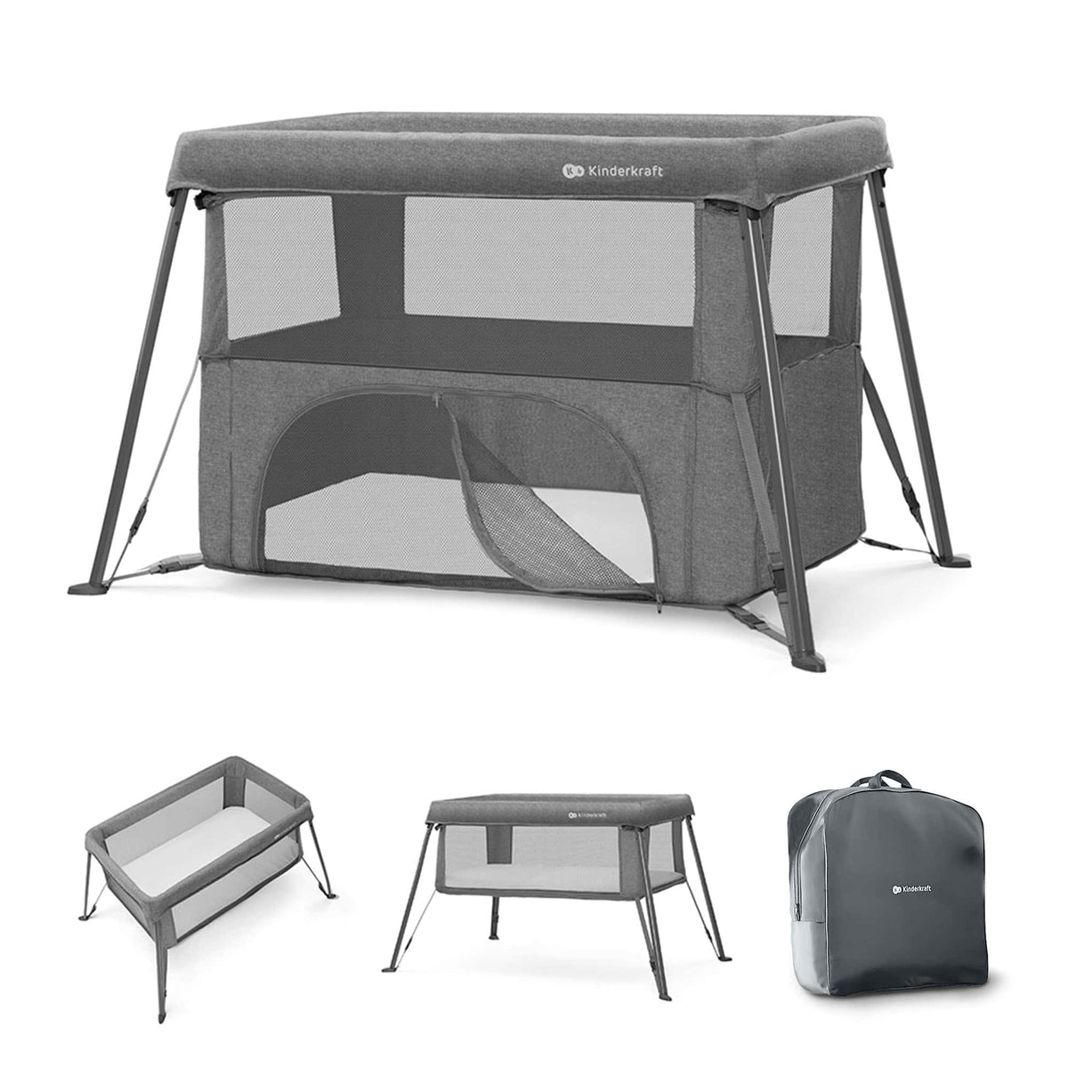 Lit Bébé 3 En 1 Cami Gris