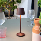 Emily - Wireless Table Lamp - Steel - Brown