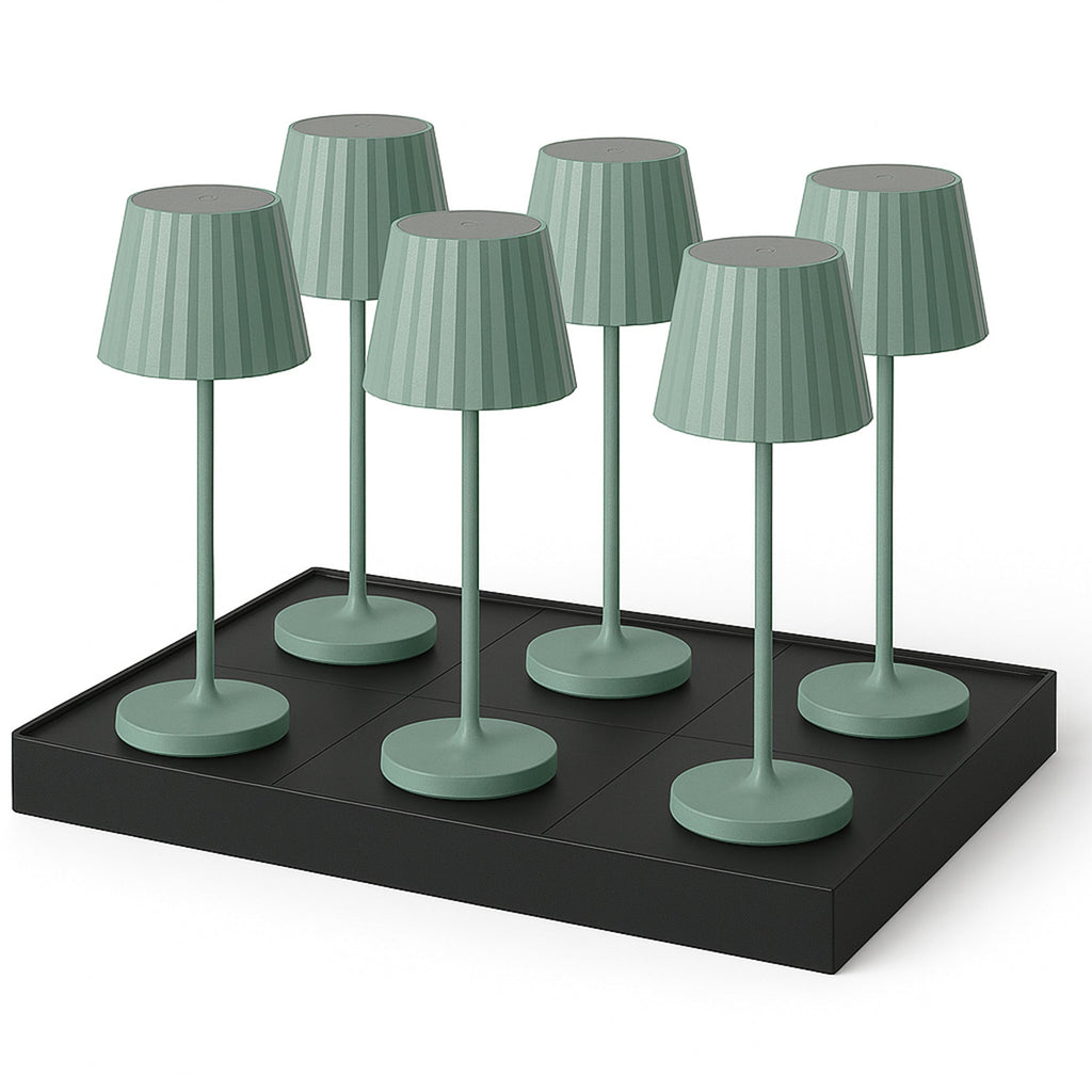 Abby - Wireless Table Lamp - Steel - Green