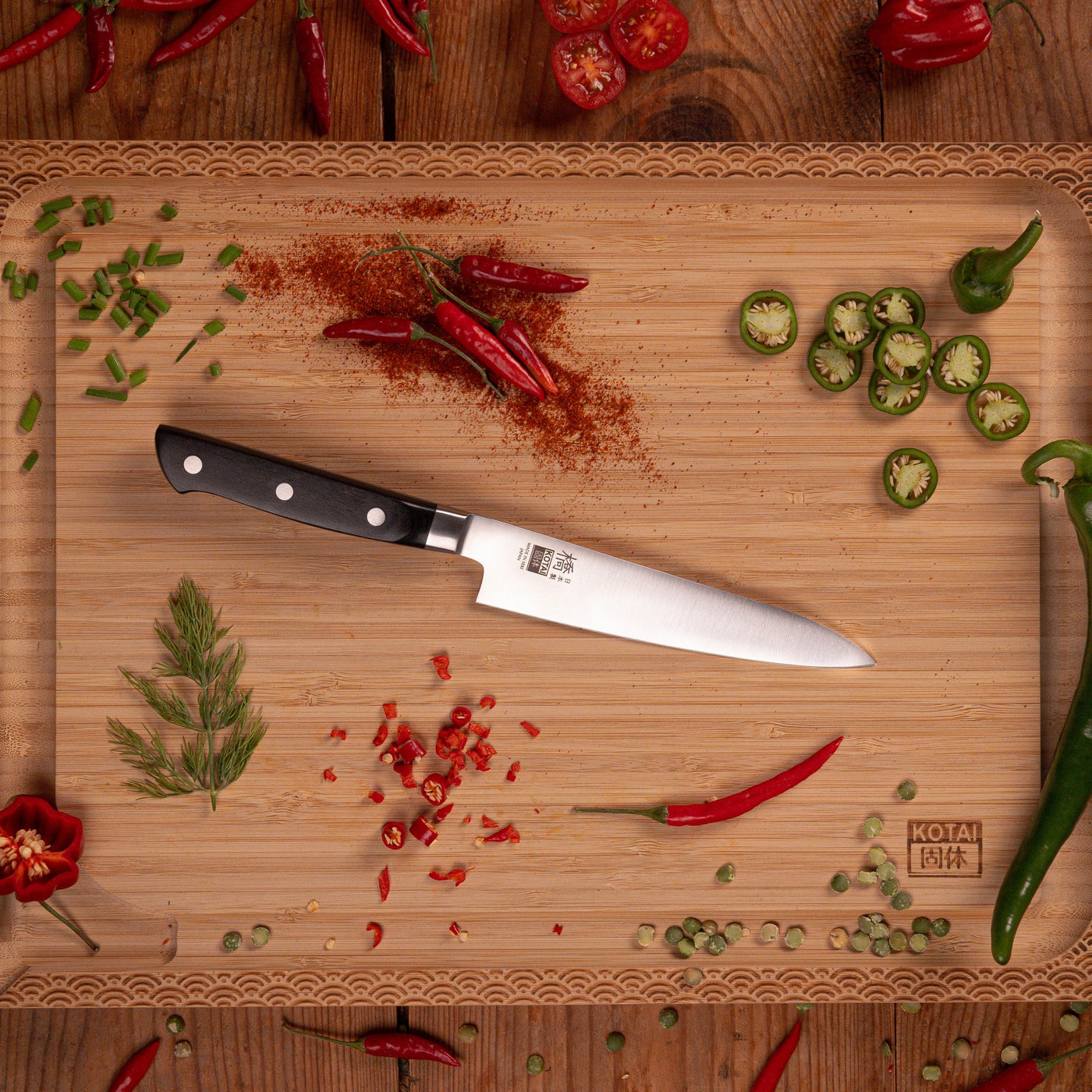 Hashi Classic Collection - Complete 7-Piece Travel Set: 5 Knives + 2 Accessories