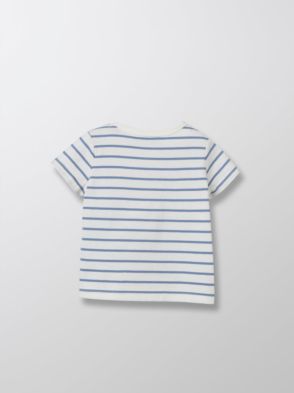 Mc Striped Tshirt - Medium Blue Striped - Baby