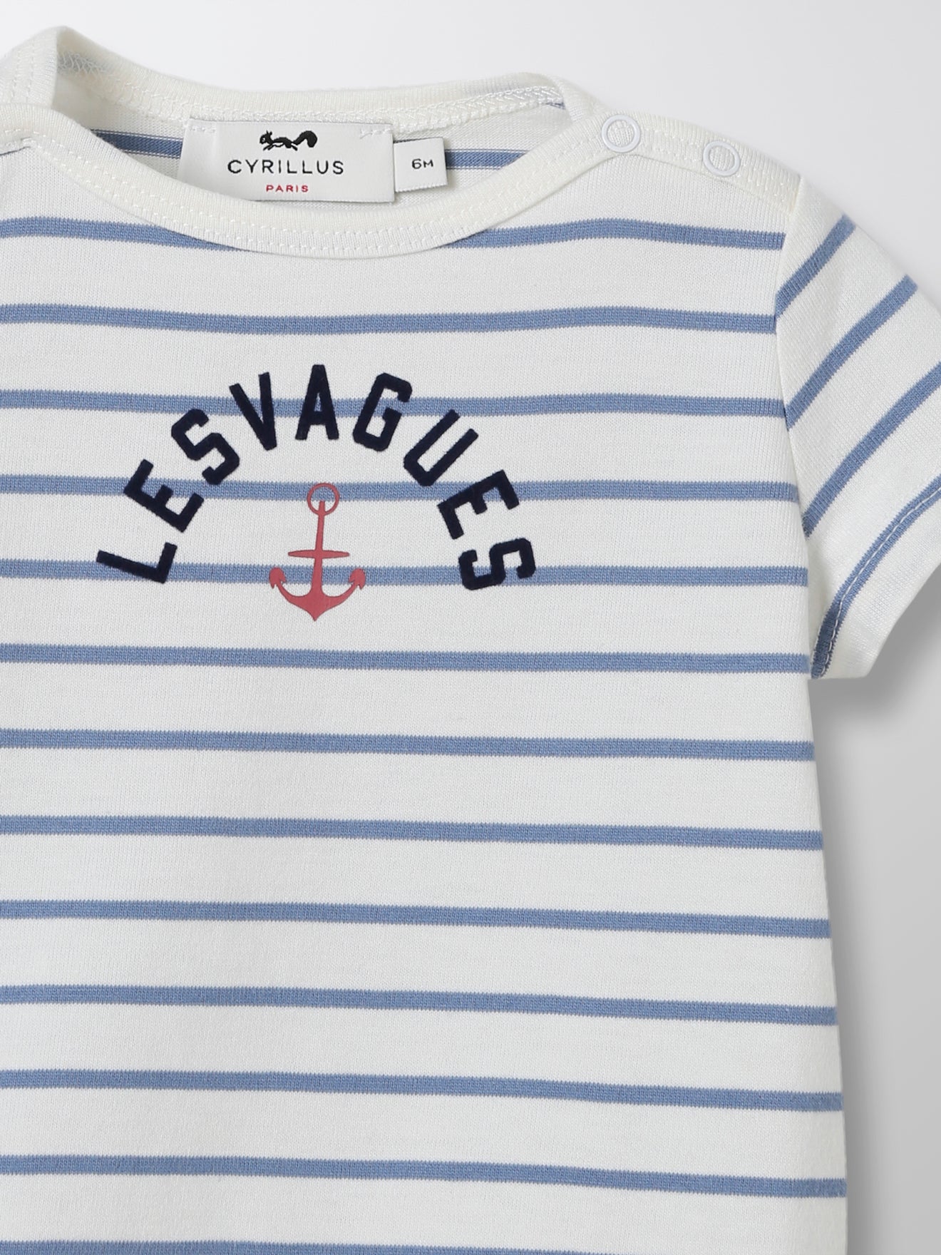 Mc Striped Tshirt - Medium Blue Striped - Baby
