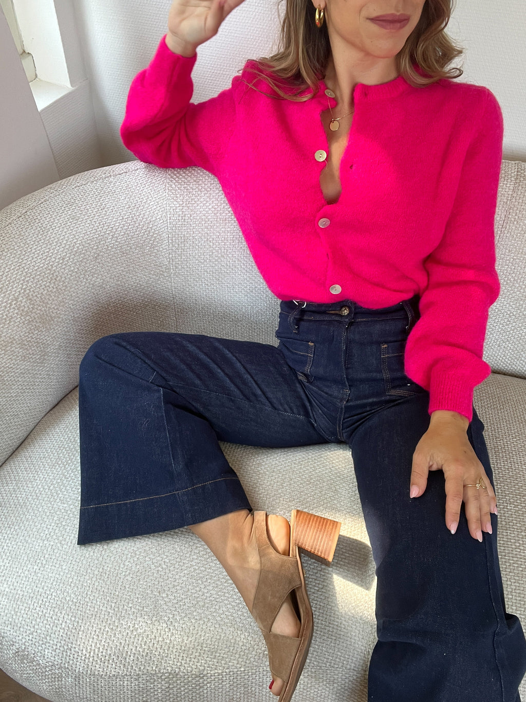 Fuchsia Léonie Wool Knitwear