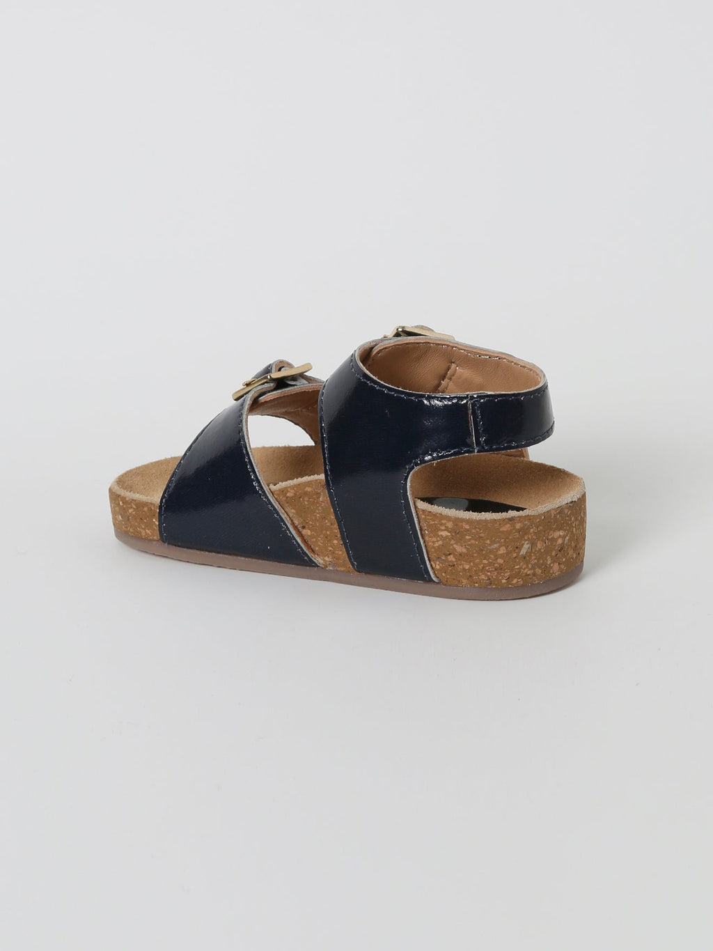 Sandale Double Boucle - Bleu Fonce Uni - Bébé