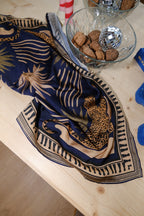Georgia Navy Print Scarf