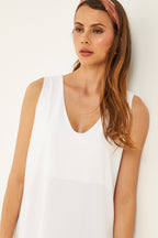 Vestido - Blanco - Mujer