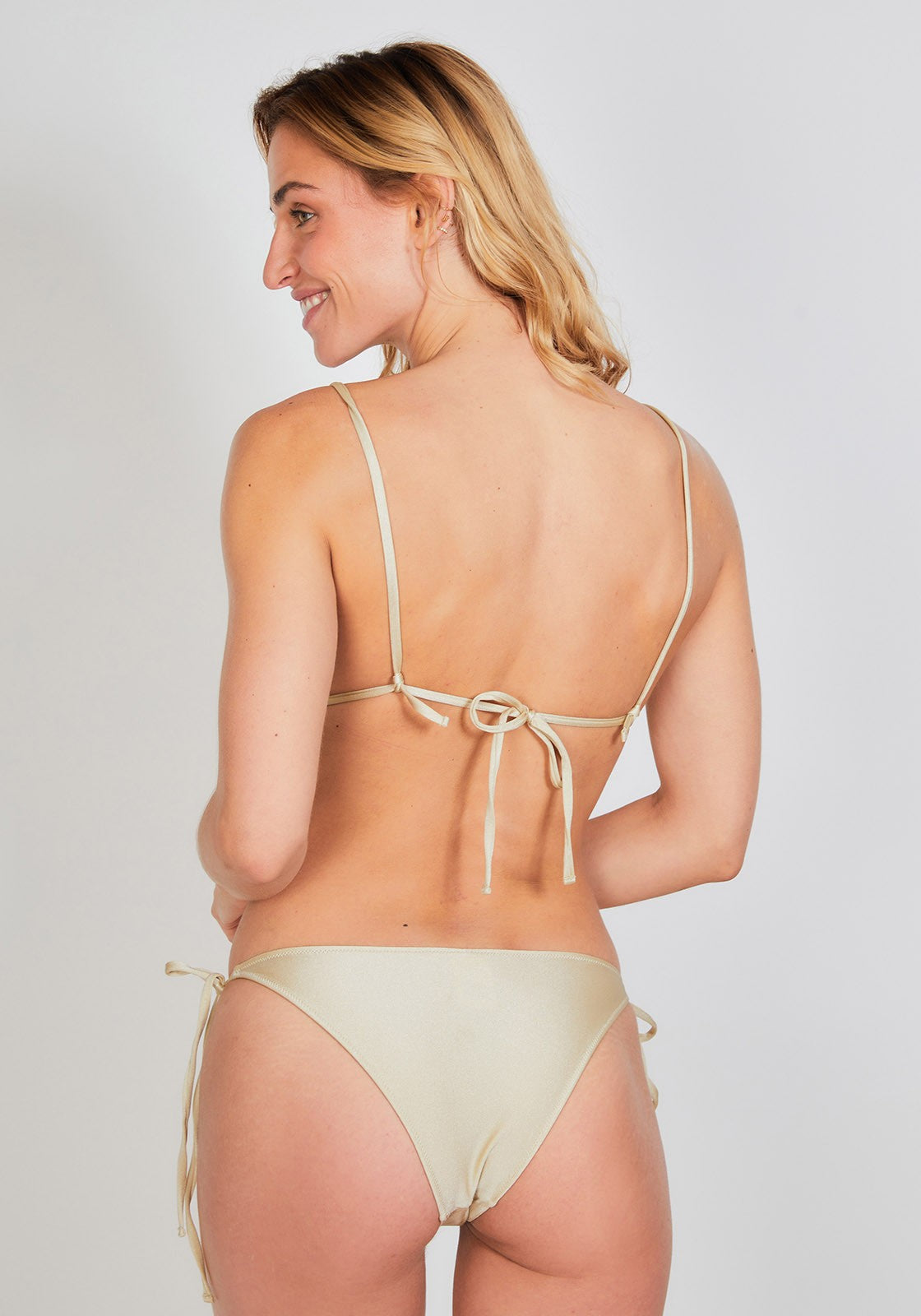Clem Luz X Airelles Gold Two-Piece Bottoms
