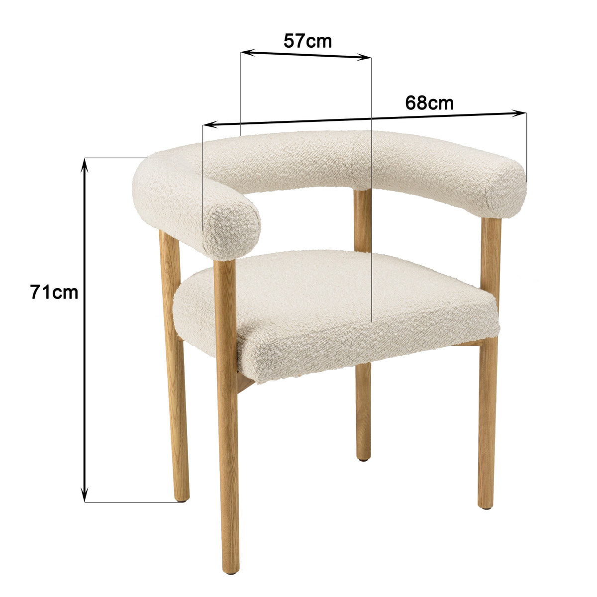 Gaston - Silla - Blanco