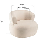 Gaston - Armchair - White