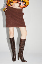 El chocolate Blake Preppy Minifalda