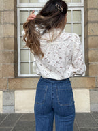Blouse En Dentelle Écrue Alma