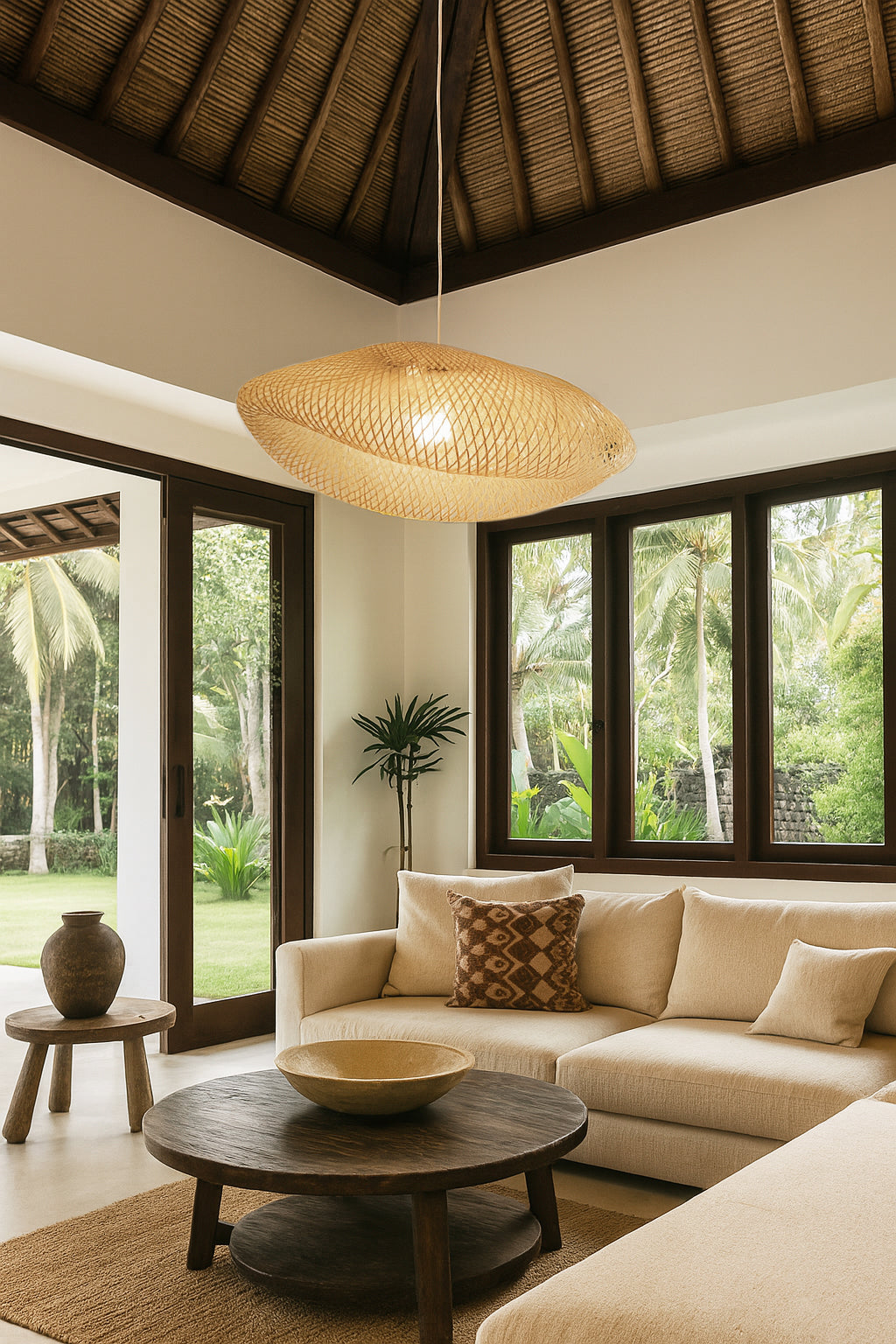 Klino Pendant Lamp - Woven Bamboo