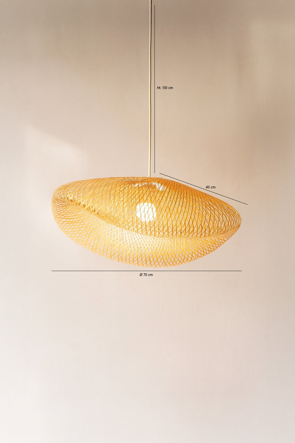 Klino Pendant Lamp - Woven Bamboo
