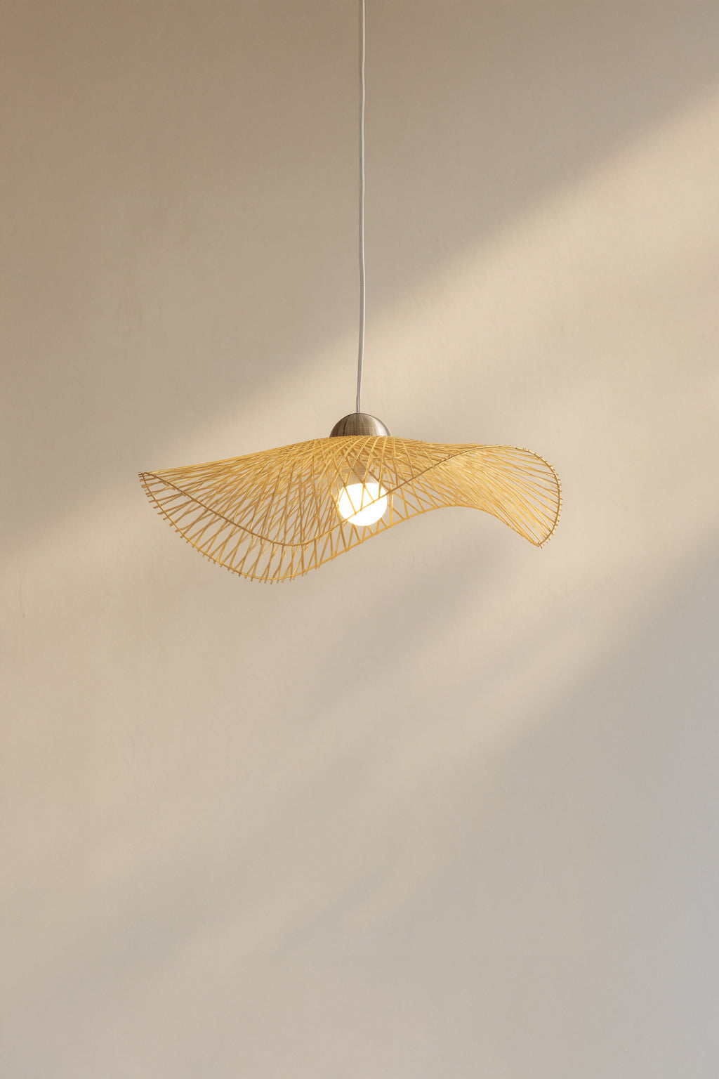 Caravelle Pendant Lamp - Woven Bamboo - 55Cm