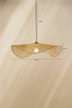 Caravelle Pendant Lamp - Woven Bamboo - 75Cm