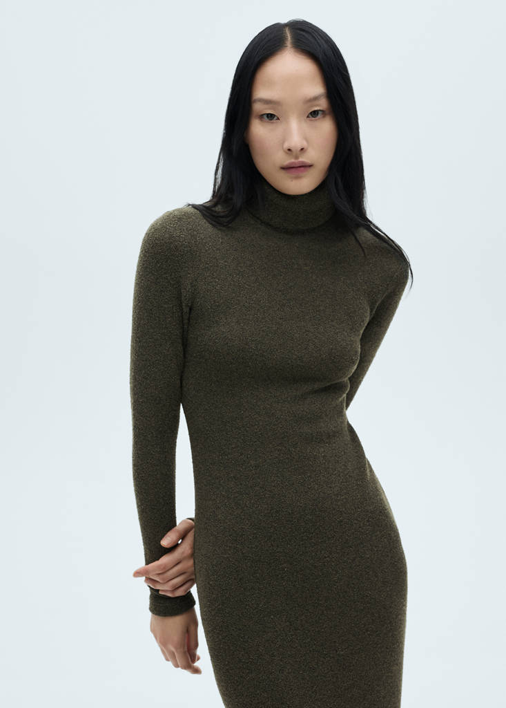 Robe Maille Col Roulé
