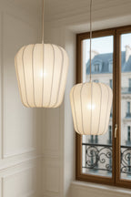Alba - Suspension - Fil De Coton/Métal - Blanc