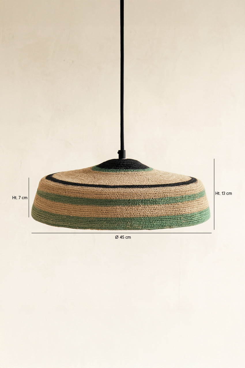 Trinidad - Suspension - Jonc De Mer - Vert/Naturel