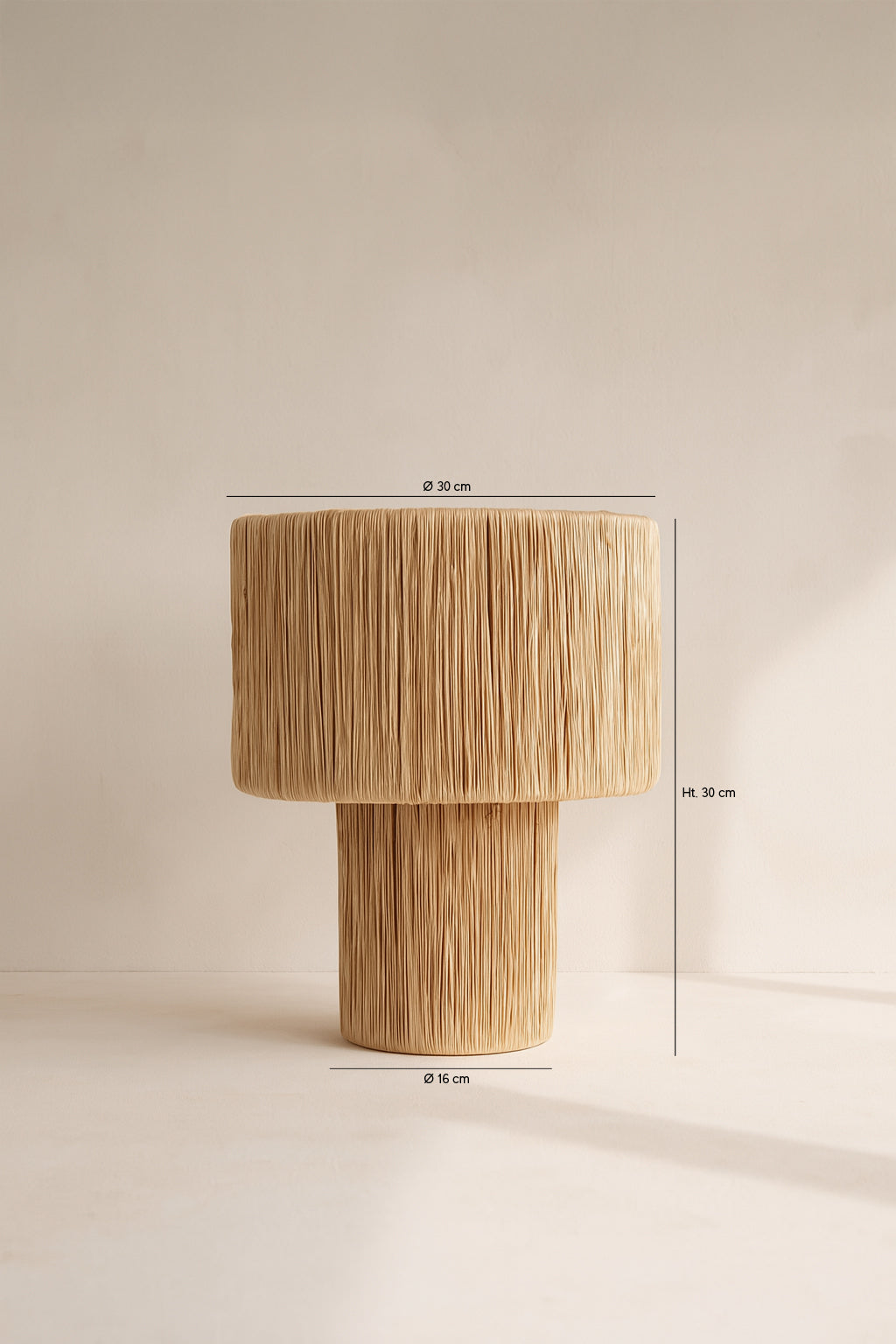 Lámpara de Mesa El Nido - Rafia Natural