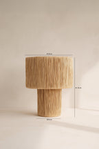Lámpara de Mesa El Nido - Rafia Natural