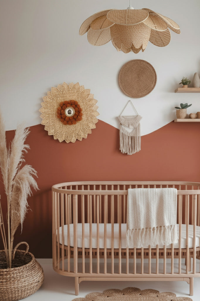 Daisy Wall Lamp - Natural Bamboo